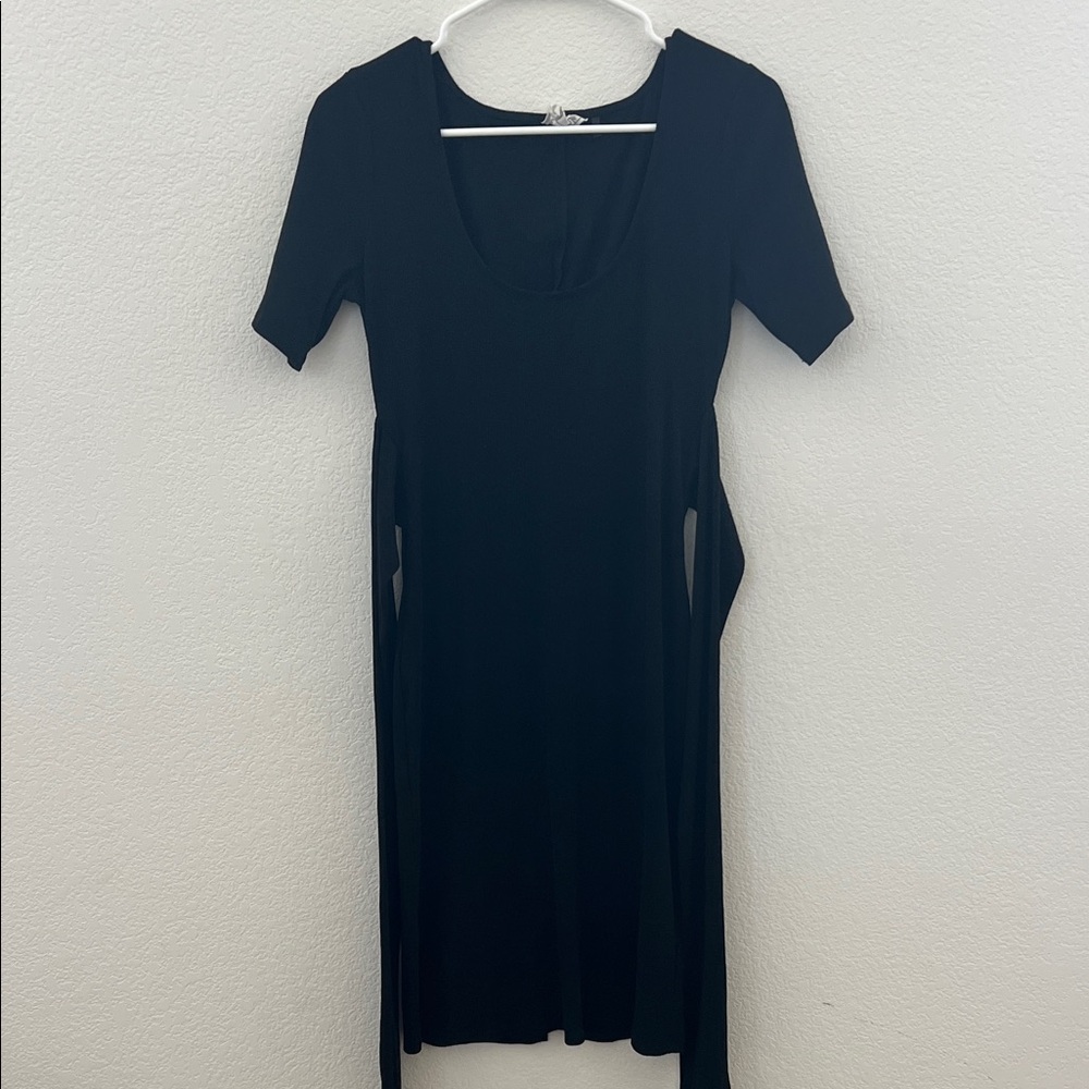 Style Rack Classic Black Midi Dress